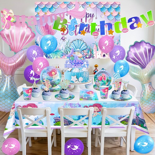 Meerjungfrau kinder party deko - meerjungfrau,