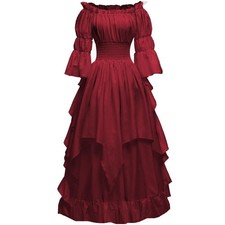 Damen Gothic Hexen Kleid
