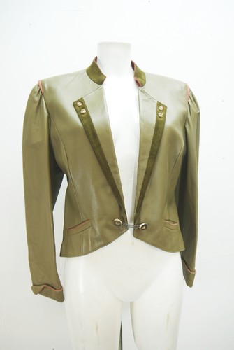 Kurze 80er vintage lederjacke - kurze,