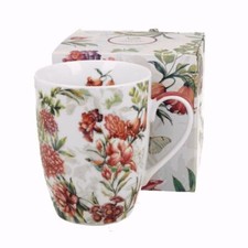 Kaffeetasse Teetasse Geschenkverpackung Blumen 380ml Duo Porzellan classic Lucia