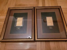 2 Briefmarken 23k Gold