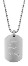 Gravur Anhänger silber mit