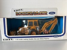 Ford 555  Baggerlader in oker  ERTL # 1456  1:32  OVP  neu