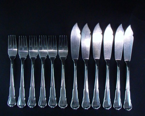 Fischbesteck für personen - fischbesteck, 6