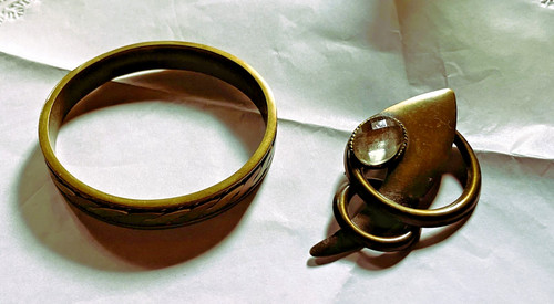 Vintage armreif brosche - vintage, m