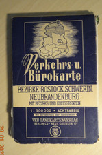 Alte Landkarte, DDR, Rostock