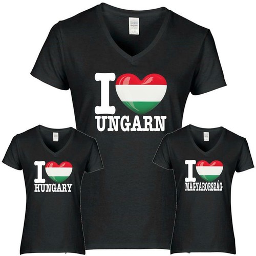 Shirt love ungarn - ungarn, damen
