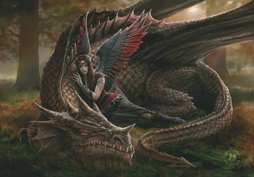 Anne stokes flagge fahne - anne,