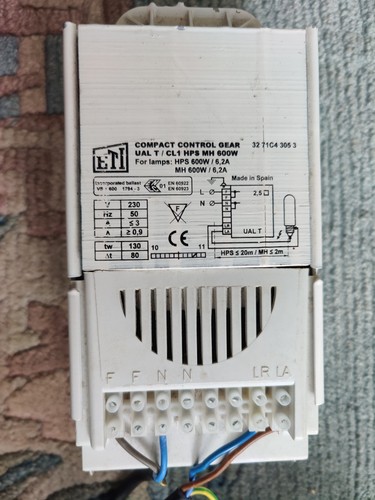 Vorschaltgerät 600 watt vsg - watt,