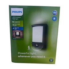 Philips  LED Außenwandleuchte mit Sensor Lampe Leuchte Wandleuchte Anthrazit