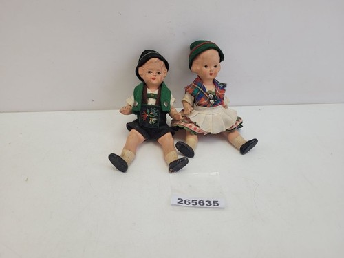 Puppen paar bayrische tracht - paar,