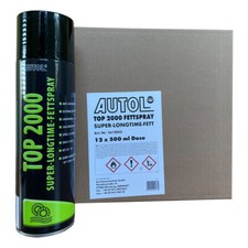 Autol Top 2000 super Longtime Fettspray Sprühfett Universal 12 x 500 ml 