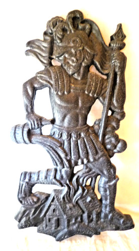 Wandrelief gußeisen heiliger - wandrelief,