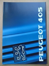 Peugeot 405 GL GLD GR GRD GRI SRI SRDT MI 16 Prospekt 1989