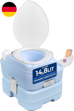 Serenelife Camping Toilette Chemie - Porta Potti 15L, Reisetoilette Mit Handyhal