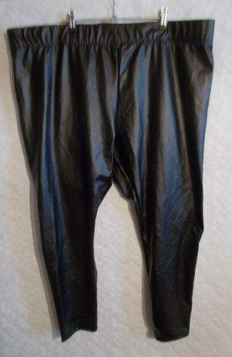 Damen leder optik leggings - optik,