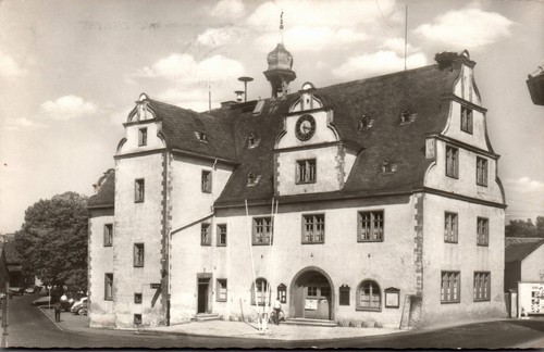 Pfungstadt rathaus - ak, pfungstadt,