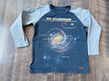 Langarmshirt, grau-blau in Gr
