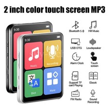 Support 128GB Bluetooth MP4/MP3 Lossless Music Player FM Radio Recorder Touch