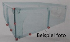 Faltbarer Baby-Laufstall für Babys & Kleinkinder mit Spielbällen 150x180cm GRAU