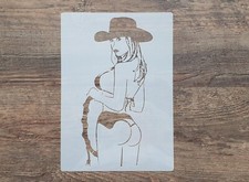 Schablone Domina sexy Frau mit