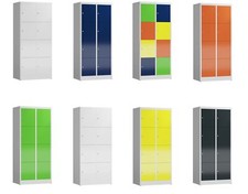 Schließfachschrank Fächerschrank 8 Fächer 1800 x 800 x 500 mm Spind viele Farben
