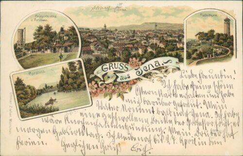 Ansichtskarte jena 1903 - jena,