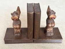 2 alte Buchstützen Buchhalter