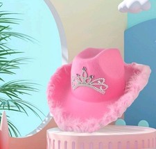 Rosa Cowboyhut mit breiter