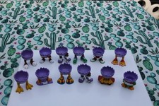 12x MILKA Eierbecher mit Füße  RETRO 2003 -2006 Kunststoff  Ostern