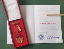 DDR Medaille + Urkunde -
