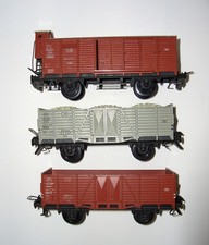 Trix Express H0, 3 Güterwagen, aus Metallguß
