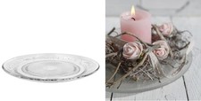 Servierplatte aus Glas | Tortenplatte, Kuchenplatte, Kerzenteller, Gesteckteller