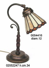 Tischleuchte Messing Brüniert