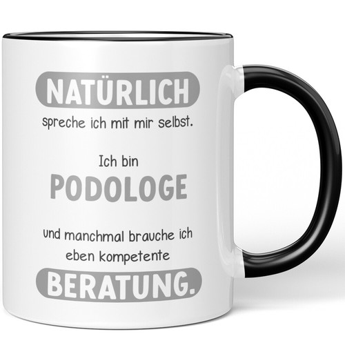 Natürlich spreche ich mit - , mir