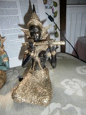 Figure Indische Göttin aus Messing