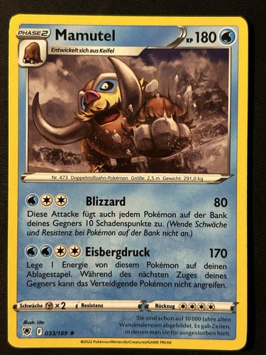 Pokemon mamutel 189 - mamutel, 33/189