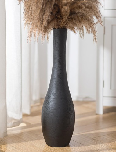 Groß vase holz hoch - vase, bodenvase
