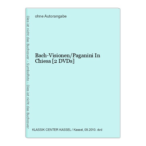 Bach visionen paganini - bach-visionen/paganini, in