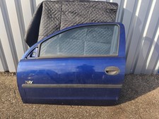 Opel Corsa C 3 Türer Tür Links Fahrertür Blau Komplett!