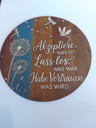 Holzschild mit spruch 15x15cm - holzschild,