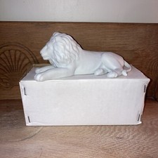White Lion Made of Porcelain