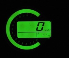 Kawasaki ZX6R ZX10R Z1000 / 750 Tacho Beleuchtung umbau grün Led Set