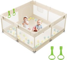 Baby Laufstall 120x120cm beige