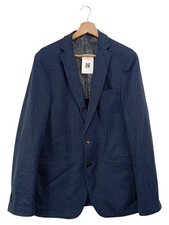 Finshley & Harding Herren Sakko Gr. 49/98 Blau Kariert Klassisch Business