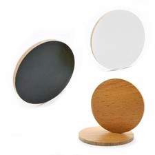 Holzscheibe HDF Buche / Schwarz / Weiß  Basteln DIY Deko Ø6cm - Ø50cm