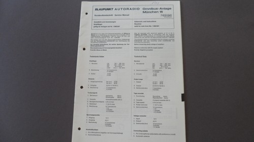 Blaupunkt autoradio omnibus - autoradio,
