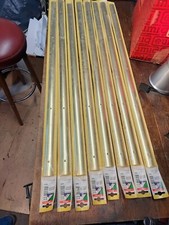 8x Übergangsprofil vermessingt, Mitte gebohrt, 90cmx30mm, NEU