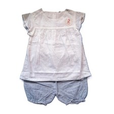 Baby Mädchen spanischer Stil Sommer Set Tunika Top & Shorts 9 12 18 Monate NEXT