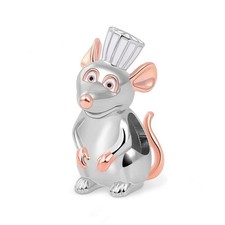 925 Sterlingsilber Charm Bracelet Anhänger Schmuck - Ratatouille Rémy Ratte Koch